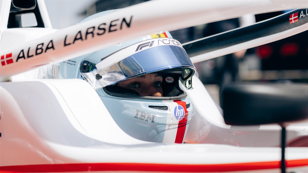 Alba Larsen er endelig i aktion igen.
(Foto: DASU / Scuderia Ferrari)